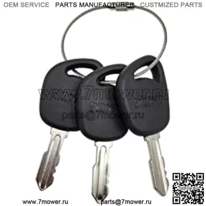 Gy20680 Gx24332 Замена ключей зажигания для газонных тракторов John Deere D100 D105 D110 D120 D130 D140 D150 D155 D160 D170 (3 шт.)
