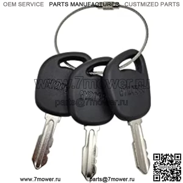Gy20680 Gx24332 Замена ключей зажигания для газонных тракторов John Deere D100 D105 D110 D120 D130 D140 D150 D155 D160 D170 (3 шт.)