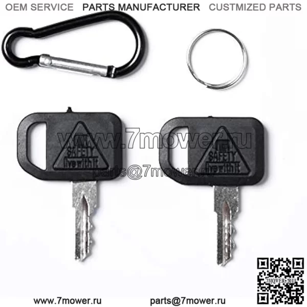 Замена Aree для ключей зажигания John Deere Gator Bobcat, AM131841,130 160 165, Gehl, Multiquip с брелком, 2 шт.