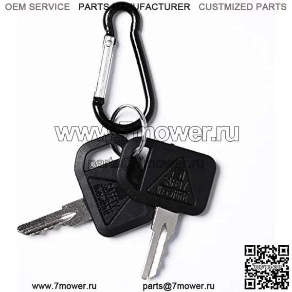 Замена Aree для ключей зажигания John Deere Gator Bobcat, AM131841,130 160 165, Gehl, Multiquip с брелком, 2 шт. - Image 2