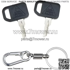 2X ключа зажигания AM131841 TCA24616 131841 с цепочкой ключей для John Deere 300 400 GT GX LX Series 130 160 165 Gator 2020A 2030A 850D 855D 4X2 6X4 622 600 1800 2020
