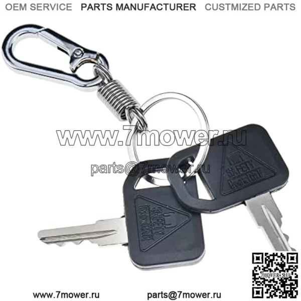 2X ключа зажигания AM131841 TCA24616 131841 с цепочкой ключей для John Deere 300 400 GT GX LX Series 130 160 165 Gator 2020A 2030A 850D 855D 4X2 6X4 622 600 1800 2020 - Image 3