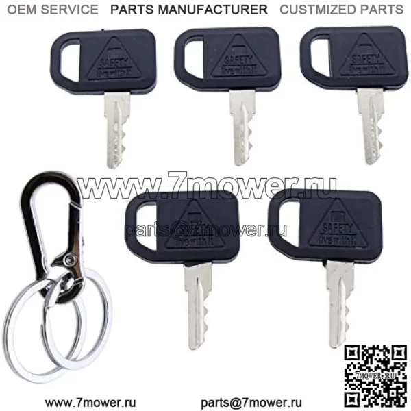 5 шт. ключей зажигания AM131841 для John Deere 300 400 GT GX LX Series 130 160 165 Gator 4X2 6X4 Gator Key