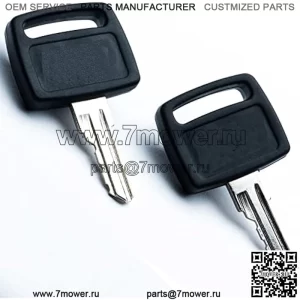 Комплект из 2 ключей замка зажигания подходит для John Deere Gator 4x2 4x4 4x6 серий HPX, CS, CX, TE, TH, TX и Aercore 800