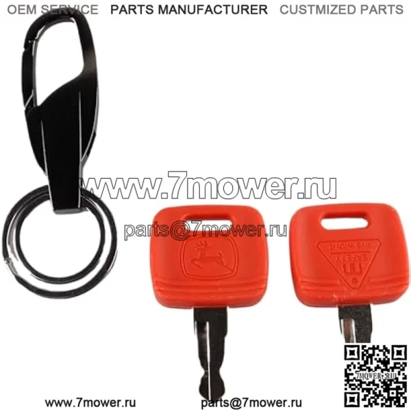 AGP.1978 2 шт. RE183935 RE71557 Ключи зажигания, совместимые с трактором John Deere 3120 3320 3720 4210 4320 4510 4710 5045E 5103 5203 7130 7230