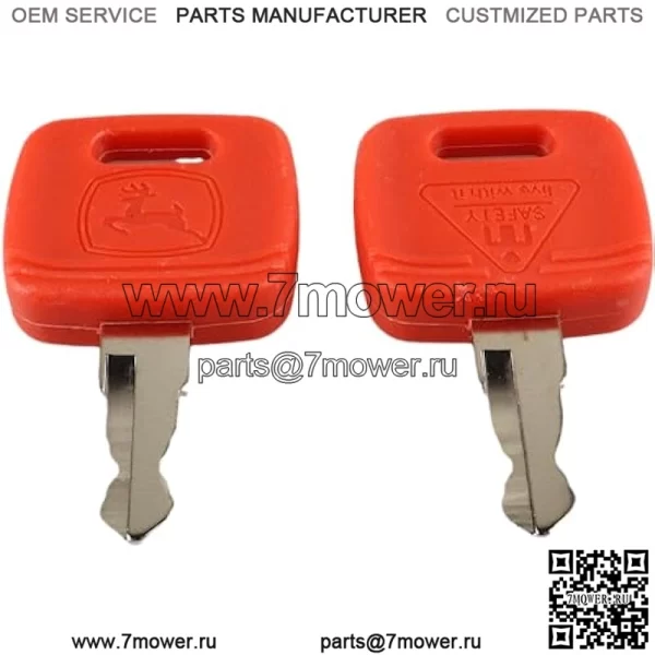AGP.1978 2 шт. RE183935 RE71557 Ключи зажигания, совместимые с трактором John Deere 3120 3320 3720 4210 4320 4510 4710 5045E 5103 5203 7130 7230 - Image 3