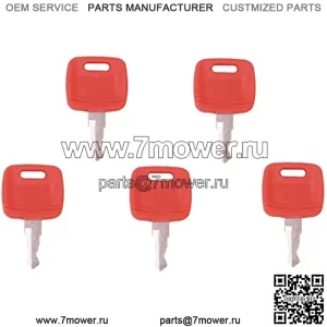 Ключ зажигания 5 шт. RE183935 RE71557 Совместим с трактором John Deere 110 TLB 3120 3203 3320 3520 3720 4105 4120 4210 4310 4320 4410 4510 4520 4610 4710 5045D 5045 Е 5055D 5055E 5101E 5103