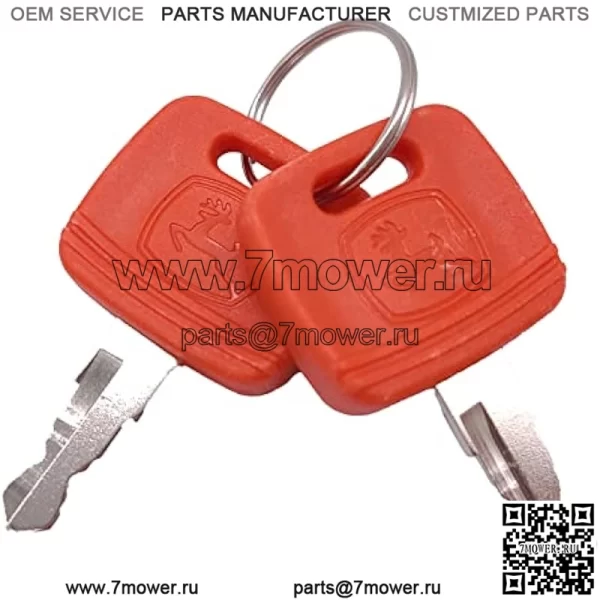 RE183935 RE71557 Ключ зажигания подходит для трактора John Deere Heavy Equipment 2032R 2038R 3120 3320 3720 4044 4210 4320 4310 4510 4710 5103 5203 5320 4 шт. - Image 2