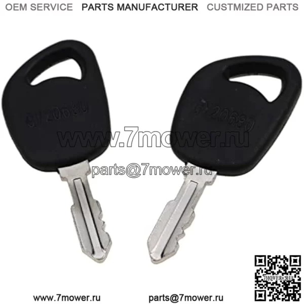 (2) Ключи зажигания GY20680 LVA17264 Совместимы с John Deere 100 LA LT SST X Series 1026R L100 L110 L108 L111 L118 L120 L130 LA125 LA130 LA135 LT150 LT155 D110 1023E 1025R 1026R 2025Р 2026Р - Image 2