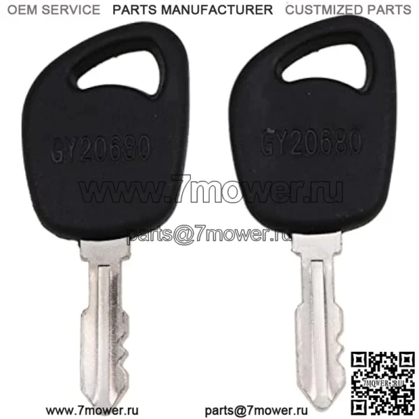 (2) Ключи зажигания GY20680 LVA17264 Совместимы с John Deere 100 LA LT SST X Series 1026R L100 L110 L108 L111 L118 L120 L130 LA125 LA130 LA135 LT150 LT155 D110 1023E 1025R 1026R 2025Р 2026Р - Image 3