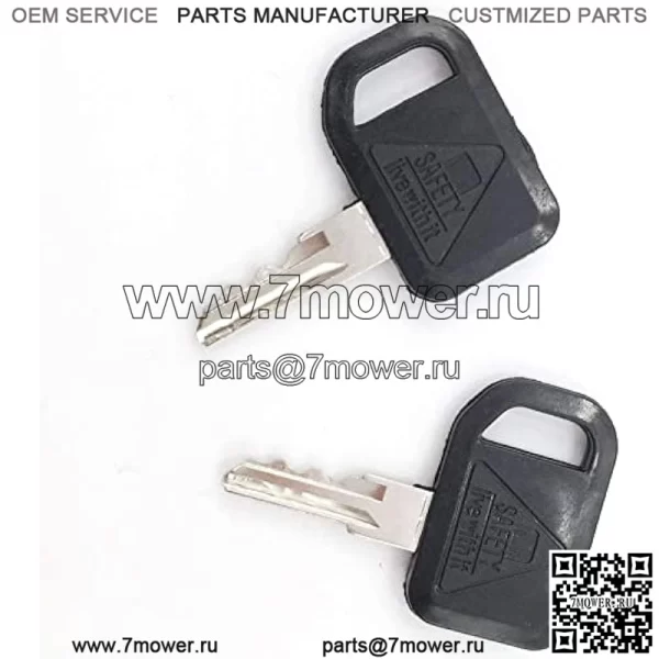 2 ключа зажигания AM131841 для John Deere 1200A 3225C F1145 GT225 LX172 X485 445