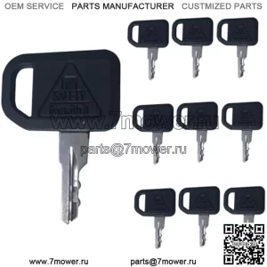 10 шт. ключей зажигания AM131841 для John Deere 300 400 GT GX LX Series 130 160 165 Gator 4X2 6X4 Gator Key (AM131841)