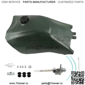 Зеленый топливный бак с крышкой и топливным краном для Honda FourTrax 300 TRX300 1993-2000 гг.