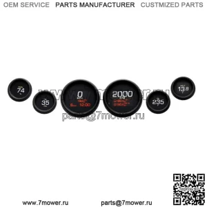 Dakota Digital Black Dresser MLX 6 Gauge Kit Upgrade 04-13 Harley Touring (???ݧ?: Harley-Davidson)