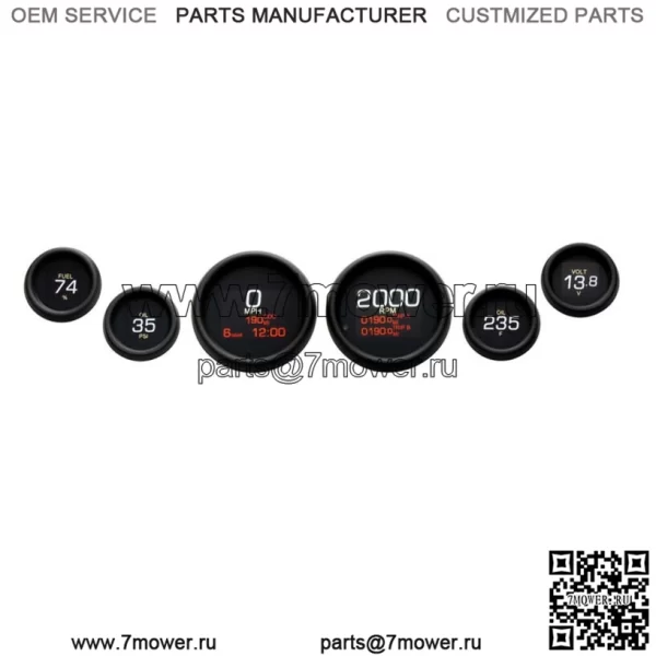 Dakota Digital Black Dresser MLX 6 Gauge Kit Upgrade 04-13 Harley Touring (???ݧ?: Harley-Davidson)