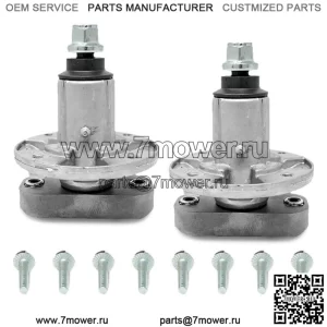 (2) узла шпинделя для косилок John Deere L110 L120 L130 с 42-дюймовой декой GY20785