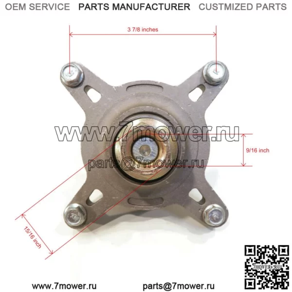 Шпиндель в сборе для ездовой косилки с нулевым поворотом TimeCutter SS 4260 74626 2012 года выпуска - Image 2