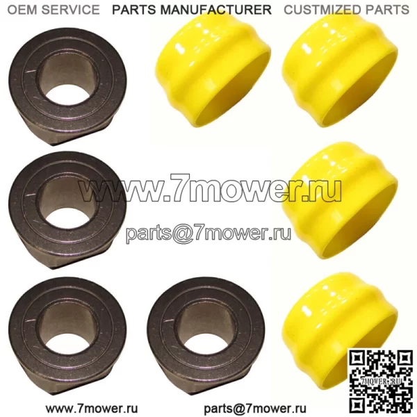 4 подшипника переднего колеса подходят для John Deere Scotts L120 L130 L1742 L2048 L2548 LT160