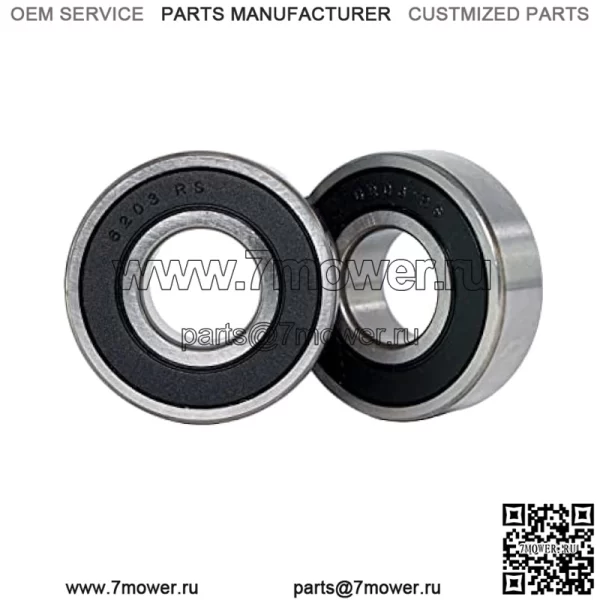 2 подшипника промежуточного вала со смазкой для мини-велосипеда Coleman CT200U BT200X CT200U-EX RB200 196 куб.см, Baja MB200, Massimo MB200, Realtree RT200 6203RS (2 шт. в упаковке) - Image 3