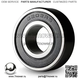 4 подшипника гоночного колеса со смазкой для мини-велосипеда Coleman BT200X CT200U Trail CT200UEX, Baja Warrior 196CC MB165 MB200, запасные части подшипников передних и задних колес, 6202RS (4 шт. в упаковке)