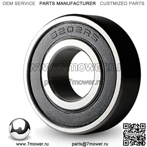 4 подшипника гоночного колеса со смазкой для мини-велосипеда Coleman BT200X CT200U Trail CT200UEX, Baja Warrior 196CC MB165 MB200, запасные части подшипников передних и задних колес, 6202RS (4 шт. в упаковке)
