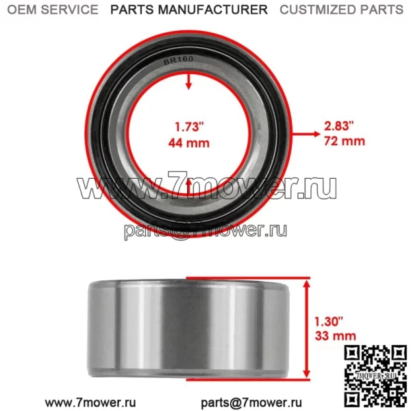 Шариковые подшипники для Polaris RZR XP 1000 2014 2015 2016 2017 /4x (для: Polaris) - Image 2