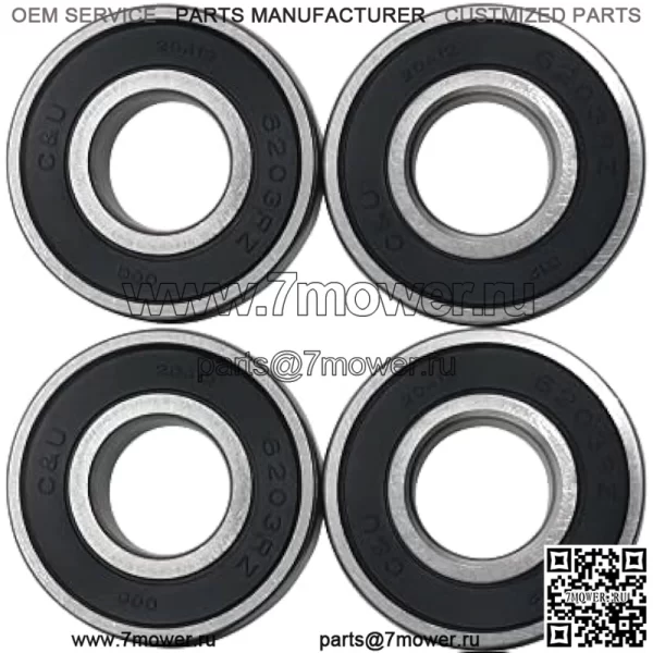4 шт. подшипники для Craftsman Poulan Husqvarna 110485X, 532110485: John Deere GX20818, JD8535: MTD 741-0600, 941-0600, 741-0124, 941-0124: Toro 100-1048, 10-9966, 1 12-0423, 251-277, 38-7820