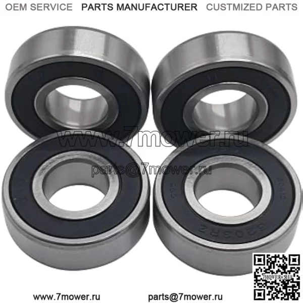 4 шт. подшипники для Craftsman Poulan Husqvarna 110485X, 532110485: John Deere GX20818, JD8535: MTD 741-0600, 941-0600, 741-0124, 941-0124: Toro 100-1048, 10-9966, 1 12-0423, 251-277, 38-7820 - Image 2