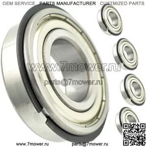 (4 шт.) Подшипники передних колес John Deere Gator CS, CX, TE, TH, 6x4, E-Gator со стальными уплотнениями 25 мм — совместимы с John Deere