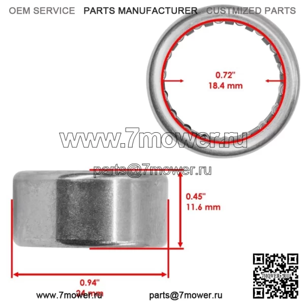 93315-21813-00 Подшипник сцепления для Yamaha Kodiak Grizzly Rhino Venture (Для: Yamaha Rhino 660 2006 г.) - Image 2