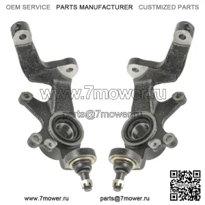Передний левый и правый поворотный кулак подходит для Yamaha Rhino 660 YXR660F 4X4 2004–2007 гг. (Подходит: Yamaha Rhino 660)