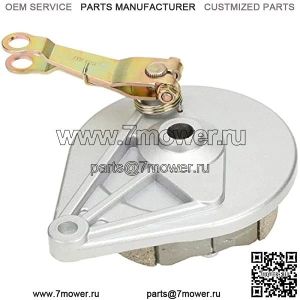 Задний барабанный тормоз для мини-велосипеда, колодки в сборе для Baja Warrior Heat Massimo MB165 MB200 196cc 200cc 6,5 л.с., мотор для мини-велосипеда, серебряные детали - Image 5