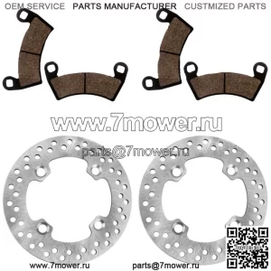 2 передних тормозных диска и колодки для Polaris Ranger Crew XP 1000 2017-2018 (для: Polaris)