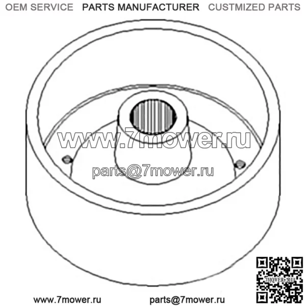 Тормозной барабан SBA328510081 Подходит для трактора Ford New Holland 1300 1310 1500 1510 1 - Image 2