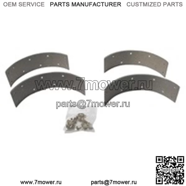 Комплект тормозных накладок подходит для John Deere R 70 80 520 530 620 630 - Image 2