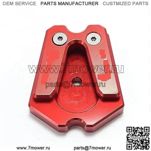 Совместим с Vespa GTS GTV 3Vie, подставка для мотоцикла, удлинительная пластина, боковая подставка для ног, увеличенная подставка (цвет: красный).