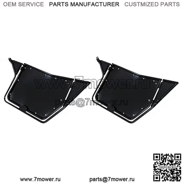 Черные металлические двери для Polaris RZR 800/S 800/XP 900/570 2008-2014 гг., 2 модели дверей, 2 пары аксессуаров