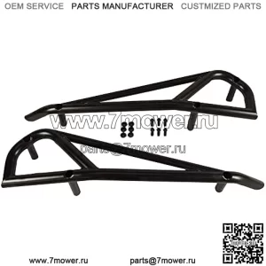 Rock Sliders - Nerf Bars - Tree Kickers подходят для Polaris RZR 900, 1000 XP Turbo 2015-23 годов 2015-23 годов выпуска - 2-местный BLK