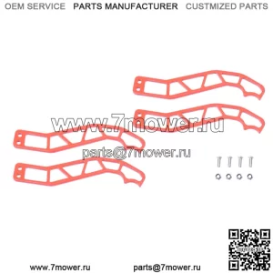 4 шт., красные дверные защелки, ручки для 17-23 Can-Am Maverick X3/X DS RS Turbo R Max