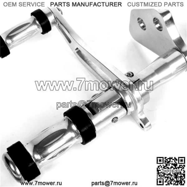 Полировка передних педалей управления Harley Davidson Dyna - Image 3