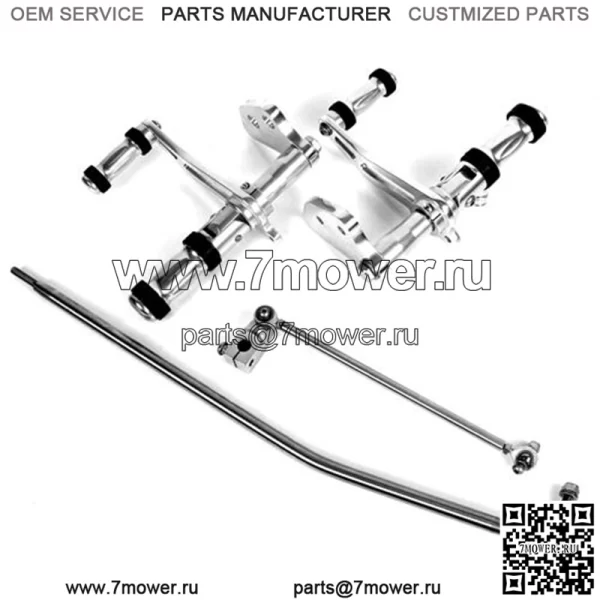Полировка передних педалей управления Harley Davidson Dyna - Image 4