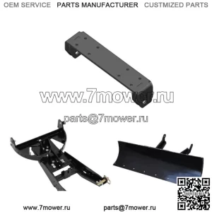 Черный комплект плуга с прямым отвалом 72 дюйма для Can-Am Maverick X3 4x4 Turbo DPS 2017-2021 гг.