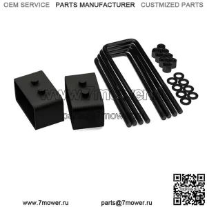 Подходит для Ford F-150 4WD 2004-2020 годов, стальные 1,5-дюймовые блоки заднего подъемного комплекта для выравнивания + U-образные болты