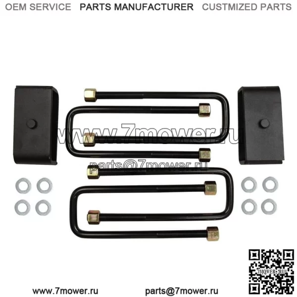 Подходит для Toyota Tacoma 3-дюймовый передний и 2-дюймовый задний подъемный комплект для выравнивания уровня 1995-2004 гг., Черный - Image 4
