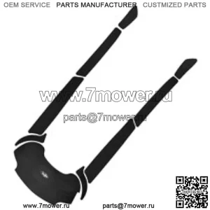 Тяговые коврики BlackTip Jetsports для Yamaha 2009-2016 FZR/FZS / 2009-2011 FX (все) / 2008-2011 FX SHO (черные поперечные рычаги)