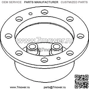 Корпус планетарного держателя MFWD подходит для Ford 6610, подходит для John Deere 2040, подходит для Case IH