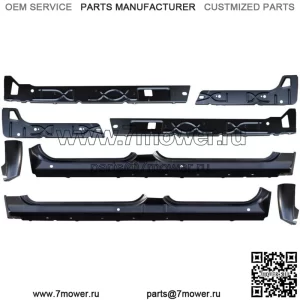 2007-2013 Chevy & Gmc Pickup, внутренняя внешняя рокерная панель и комплект углов кабины CrewCab (для: более одного автомобиля)