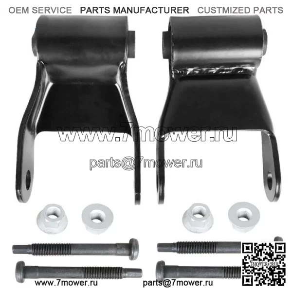 ПАРА 3-ДЮЙМОВОЙ СЕРЬГИ ЗАДНЕЙ ЛИСТОВОЙ РЕССОРЫ ДЛЯ DODGE RAM 2500 3500 722-022 1994-02 гг.