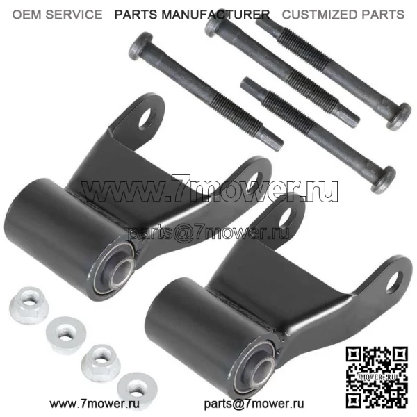 ПАРА 3-ДЮЙМОВОЙ СЕРЬГИ ЗАДНЕЙ ЛИСТОВОЙ РЕССОРЫ ДЛЯ DODGE RAM 2500 3500 722-022 1994-02 гг. - Image 3