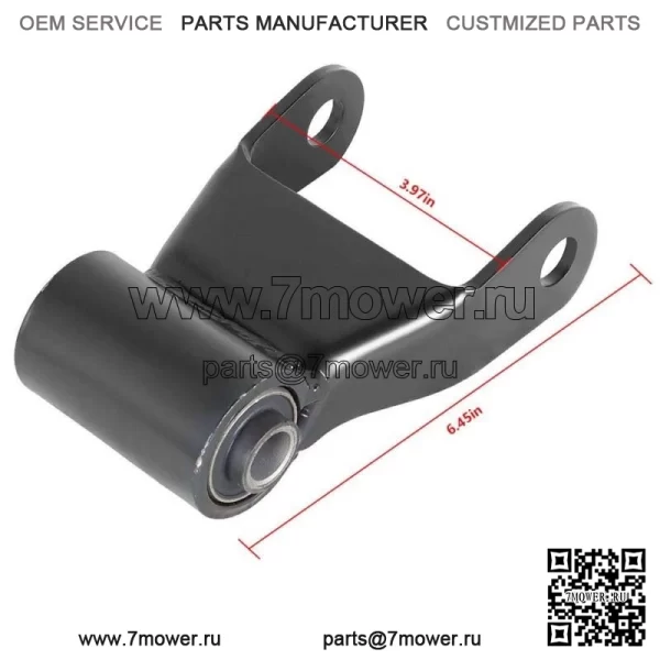 ПАРА 3-ДЮЙМОВОЙ СЕРЬГИ ЗАДНЕЙ ЛИСТОВОЙ РЕССОРЫ ДЛЯ DODGE RAM 2500 3500 722-022 1994-02 гг. - Image 5